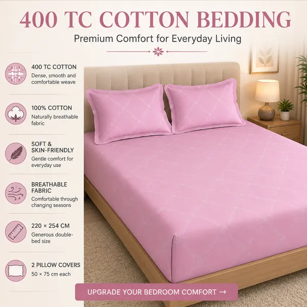 Pink_Printed_Pure_Cotton_Bedsheet_Set-_Gift_Packaging
