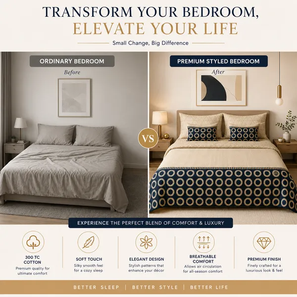 Navy_Floral_Circle_Bedsheet_Set_–_Cotton