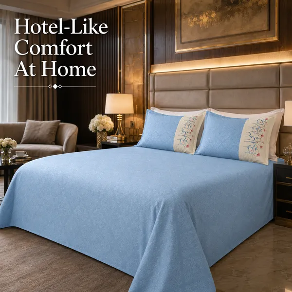 Powder_Blue_Embroidered_Double_Bedsheet_Set_–Bookfold_Gift_packaging