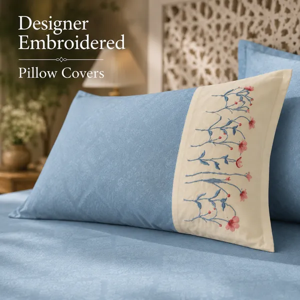 Powder_Blue_Embroidered_Double_Bedsheet_Set_–Bookfold_Gift_packaging