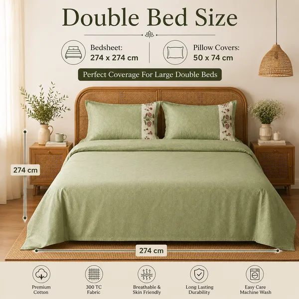 Sage_Green_Cotton_Double_Bedsheet_with_Floral_Embroidered_Pillow_Covers_–_Elegant_Traditional_Bedroom_Bedding_Set