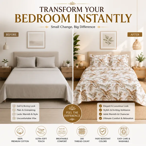 Tropical_Leaves_Double_Bedsheet_Set_–_Cotton