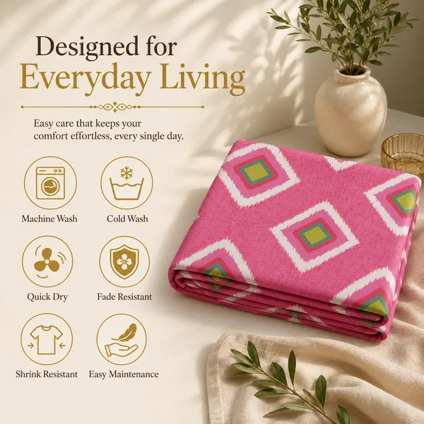 Pink_Diamond_Print_Bedsheet_Set_–_Handloom_Cotton