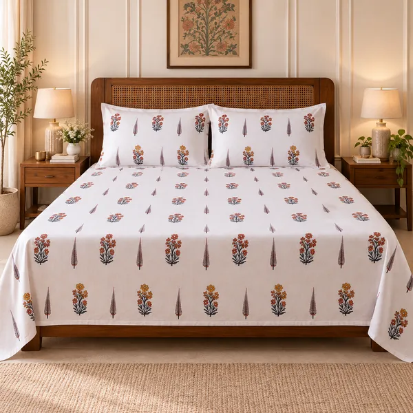 Elegant_Floral_Handloom_Cotton_Bedsheet_Set_with_2_Pillow_Covers_|_Gift_Packaging