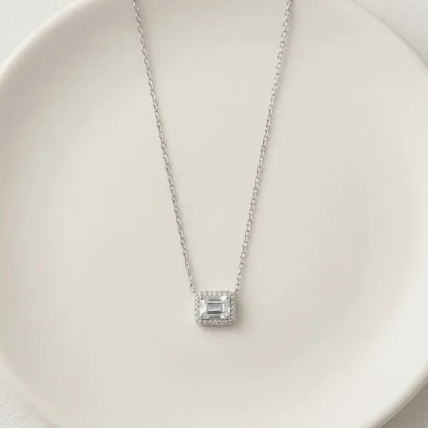 Sterling_Silver_925_Sterling_Silver_Halo_Setting_Pendant_Necklace