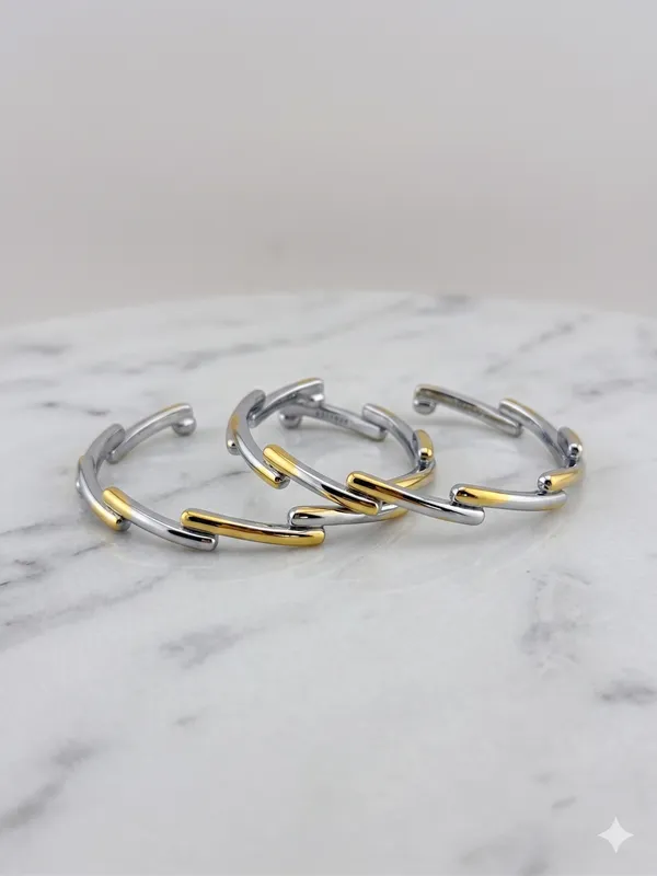 Gold_And_Sterling_Silver_925_Sterling_Silver_Two-Tone_Bangle