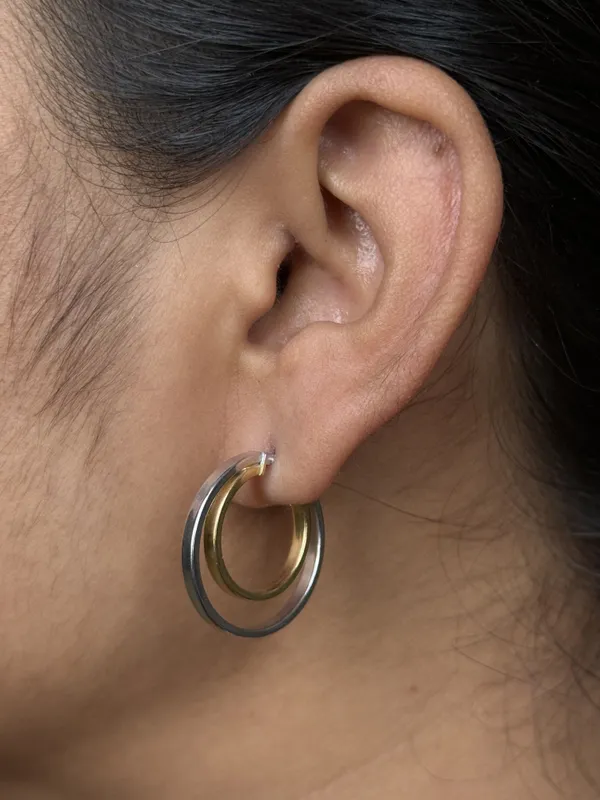 Silver_And_Gold_925_Sterling_Silver_Dual-Tone_Double_Hoop_Earrings