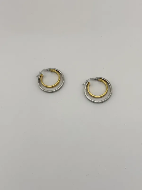 Silver_And_Gold_925_Sterling_Silver_Dual-Tone_Double_Hoop_Earrings
