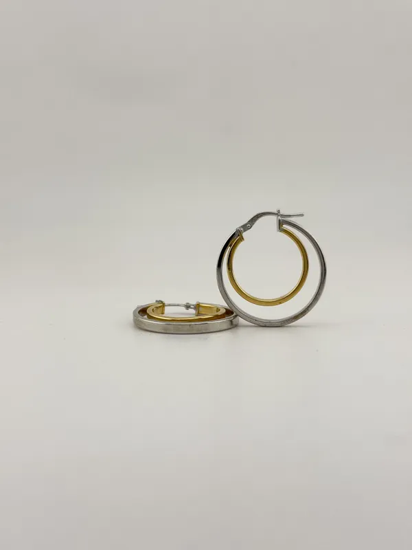 Silver_And_Gold_925_Sterling_Silver_Dual-Tone_Double_Hoop_Earrings