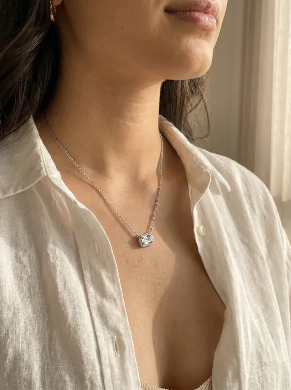 Sterling_Silver_925_Sterling_Silver_Halo_Setting_Pendant_Necklace