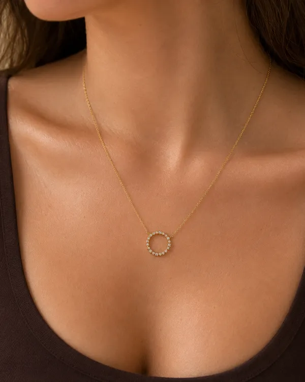 Diamond_Halo_Necklace_Sterling_Silver_925
