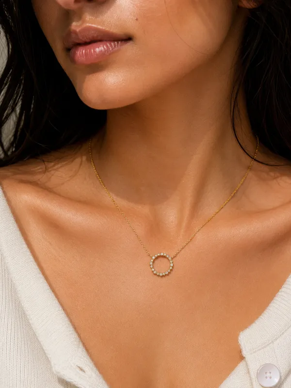 Diamond_Halo_Necklace_Sterling_Silver_925