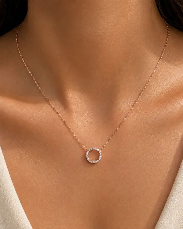 Diamond_Halo_Necklace_Sterling_Silver_925