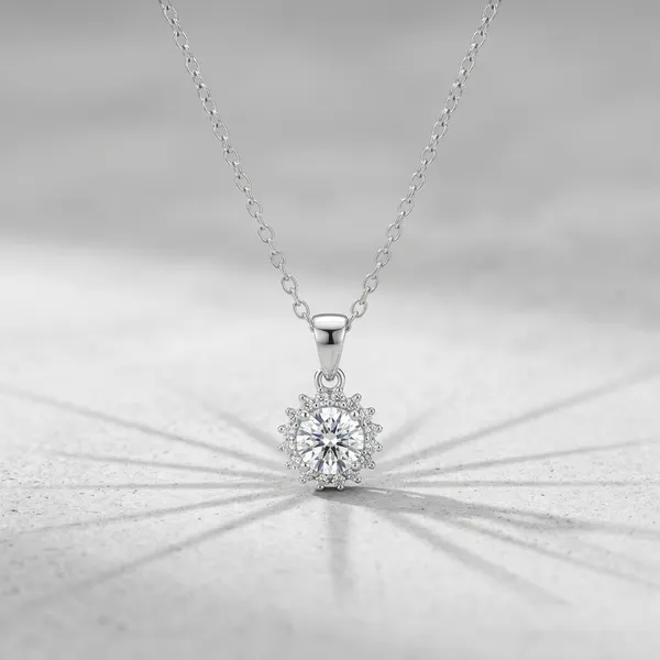 Sterling_Silver_925_Sterling_Silver_Diamond_Cluster_Pendant_Necklace