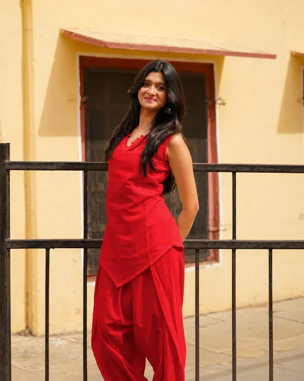 Chhavi_–_Red_Cotton_Co-ord_Set_for_Women