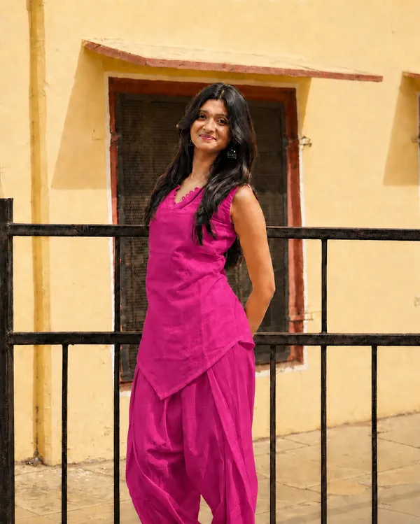 Chhavi_–_magenta_Cotton_Co-ord_Set_for_Women
