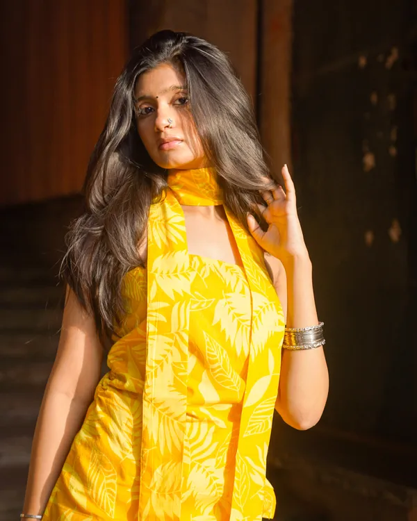 Dua_Sunshine_Yellow_Short_Kurti_|_Lightweight_Everyday_Ethnic_Wear_|_indiva