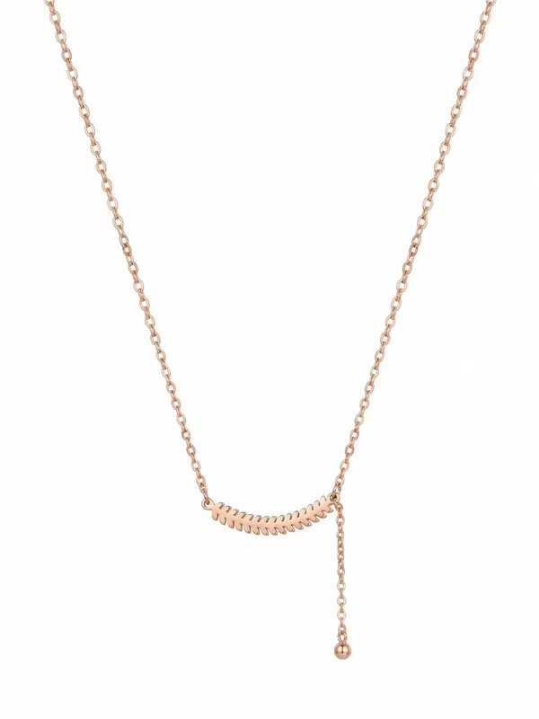 Rose_Golden_Stainless_Steel_Modern_Necklace_For_Woman