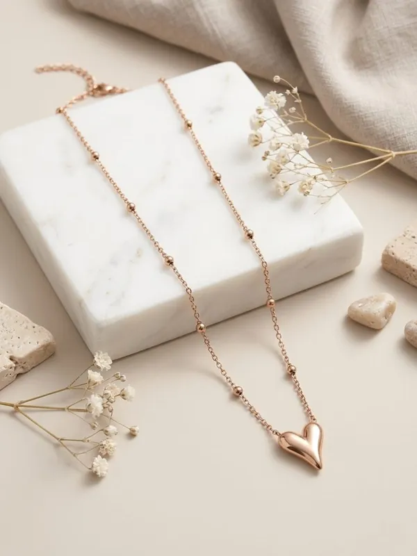 Rose_Golden_Stainless_Steel_Modern_Necklace_For_Woman