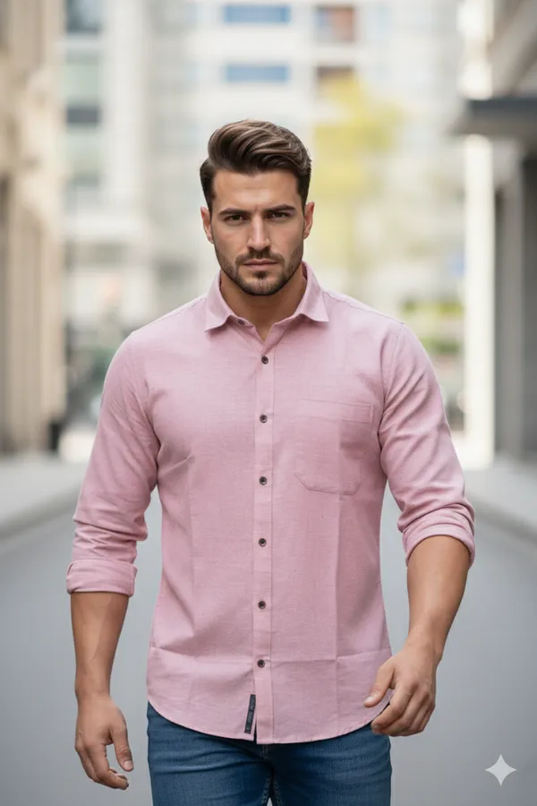 Tulip_Pink_Handloom_Cotton_Full_Sleeve_Shirt_For_Men