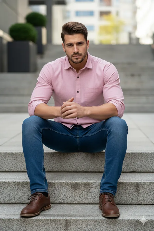 Tulip_Pink_Handloom_Cotton_Full_Sleeve_Shirt_For_Men