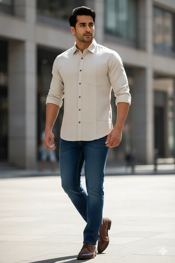 Grey_Handloom_Cotton_Regular_Fit_Full_Sleeve_Shirt_For_Men