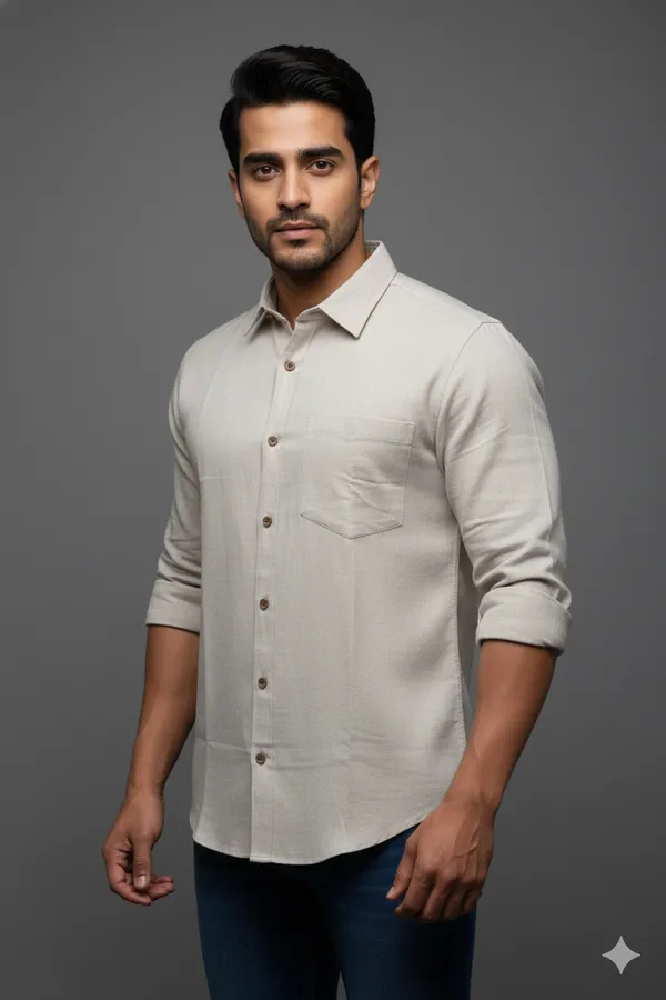Grey_Handloom_Cotton_Regular_Fit_Full_Sleeve_Shirt_For_Men