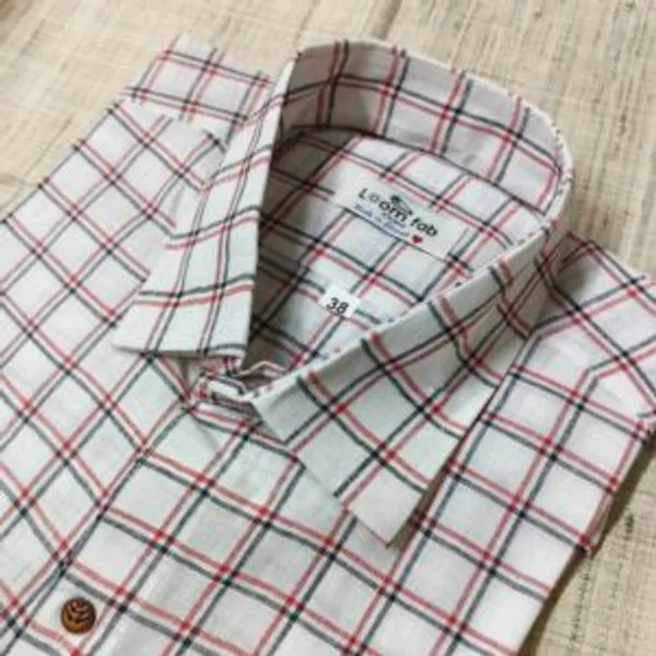 White_Cotton_Full_Sleeve_Check_Shirt_For_Men