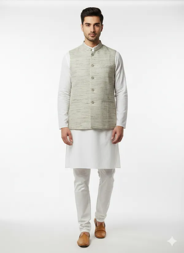 Olive_Grey_Khadi_Regular_Fit_Modi_Jacket_For_Men