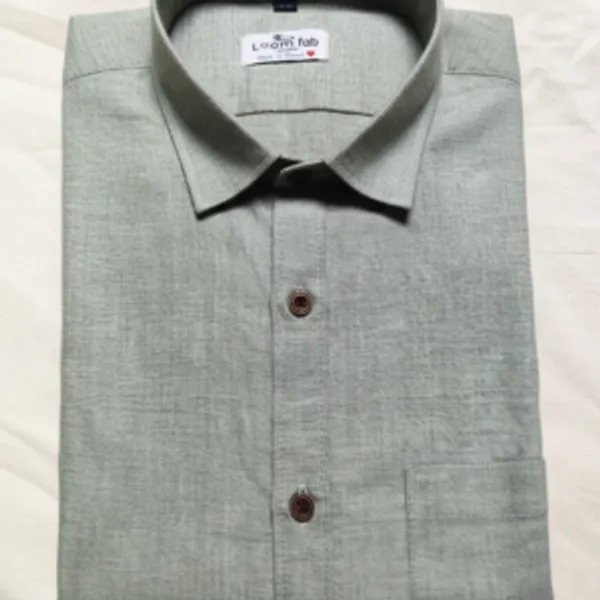 Green_Handloom_Cotton_Full_Sleeve_Shirt_For_Men