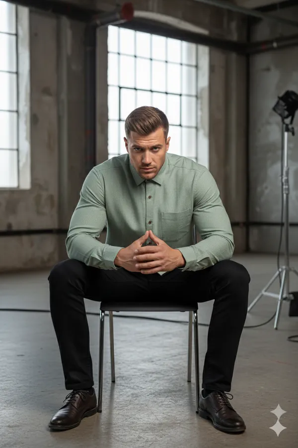 Green_Handloom_Cotton_Full_Sleeve_Shirt_For_Men