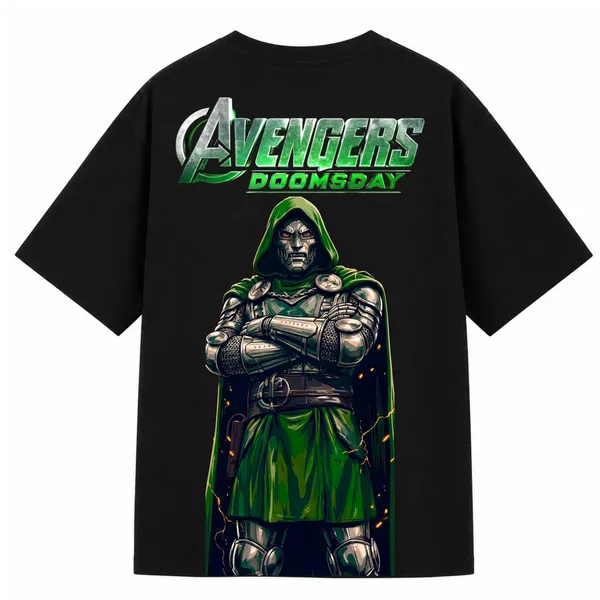 Black_Terry_Cotton_Oversized_Avengers_Doctor_Doom_Graphic_T-Shirt_For_Unisex