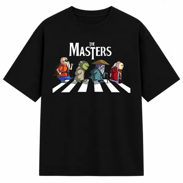 Black_Terry_Cotton_Oversized_Abbey_Road_Inspired_Graphic_T-Shirt_For_Unisex