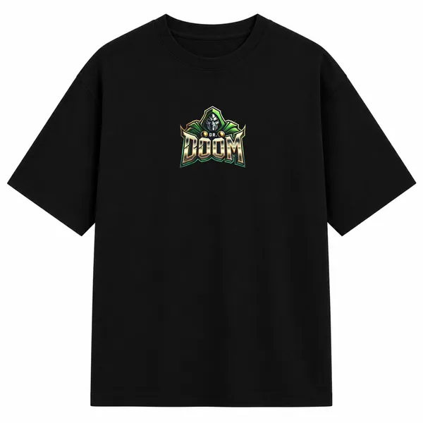 Black_Terry_Cotton_Oversized_Doctor_Doom_Esports_Graphic_T-Shirt_For_Unisex