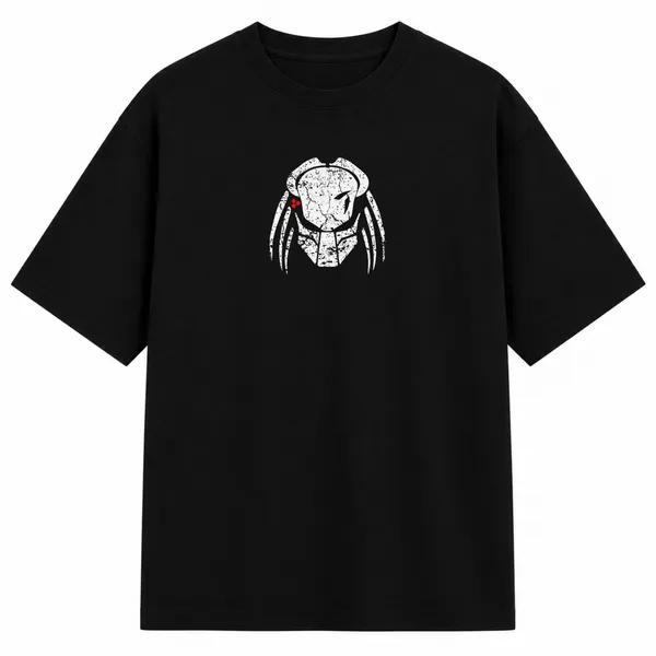 Black_Terry_Cotton_Oversized_Predator_Graphic_Print_T-Shirt_For_Unisex