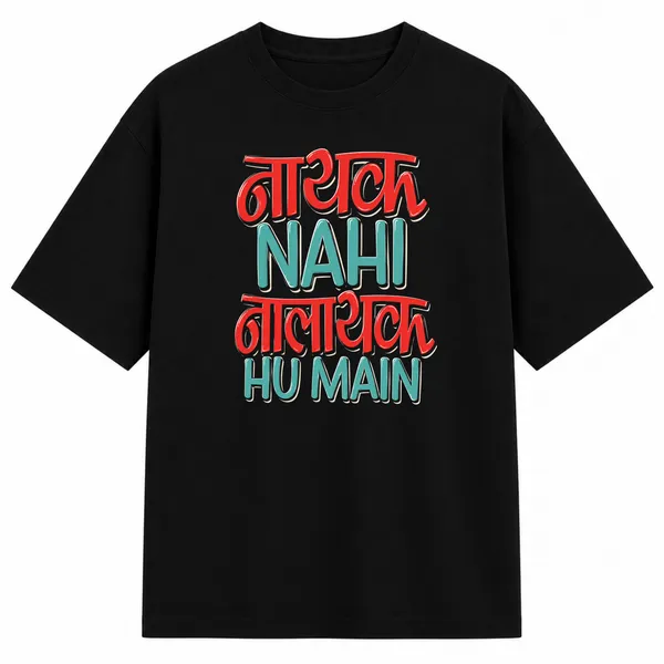 Black_Terry_Cotton_Oversized_Hindi_Slogan_Graphic_Printed_T-Shirt_For_Unisex