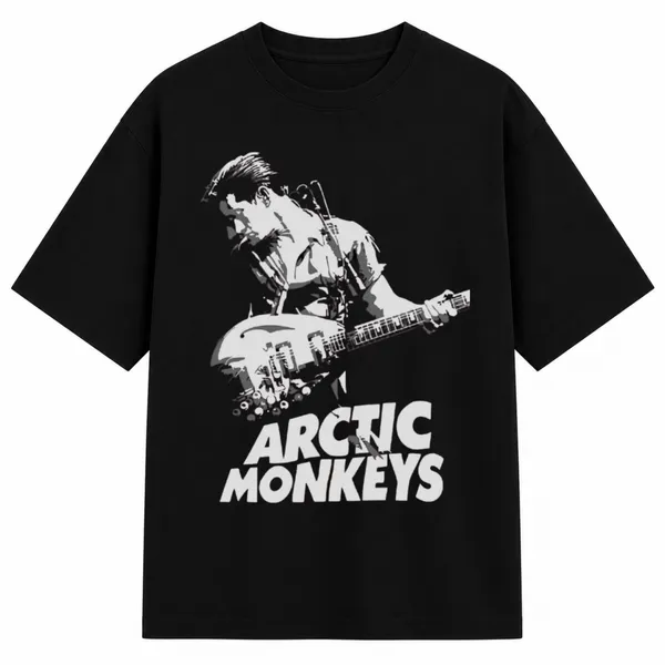 Black_Terry_Cotton_Oversized_Arctic_Monkeys_Band_Graphic_T-Shirt_For_Unisex