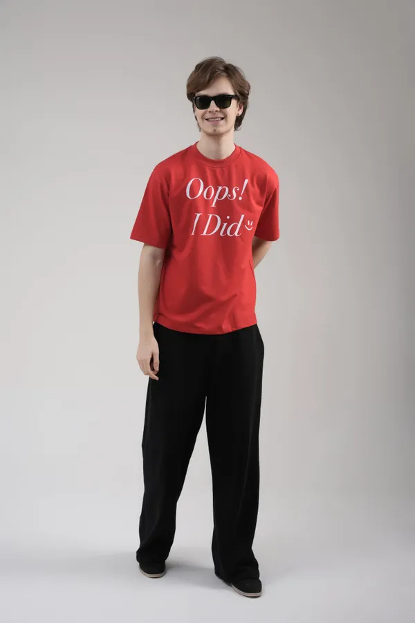 Red_French_Terry_Cotton_Premium_T-Shirt_For_Men