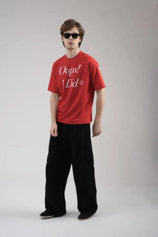 Red_French_Terry_Cotton_Premium_T-Shirt_For_Men