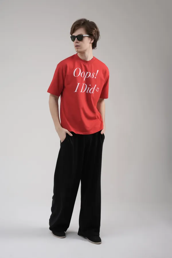 Red_French_Terry_Cotton_Premium_T-Shirt_For_Men