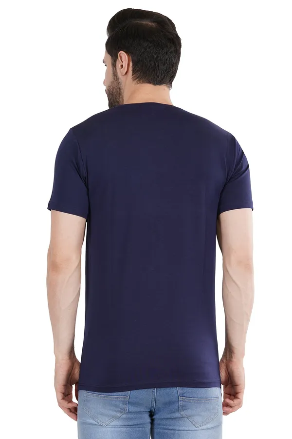 Navy_Blue_Cotton_Lycra_Premium_T-Shirt_For_Men
