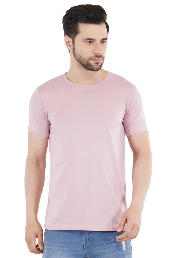 Salmon_Pink_Cotton_Lycra_Premium_T-Shirt_For_Men