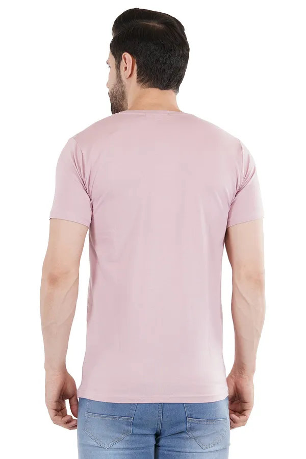 Salmon_Pink_Cotton_Lycra_Premium_T-Shirt_For_Men