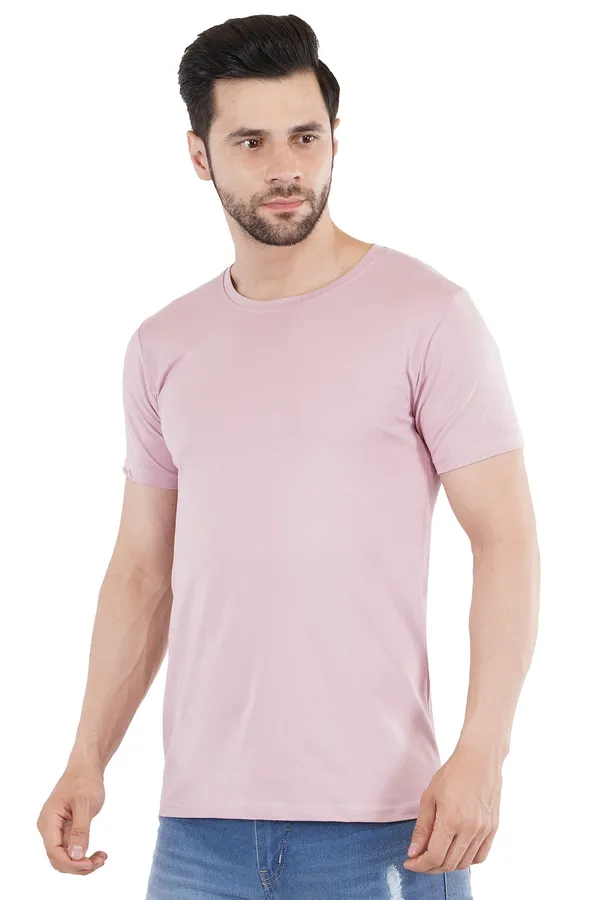 Salmon_Pink_Cotton_Lycra_Premium_T-Shirt_For_Men