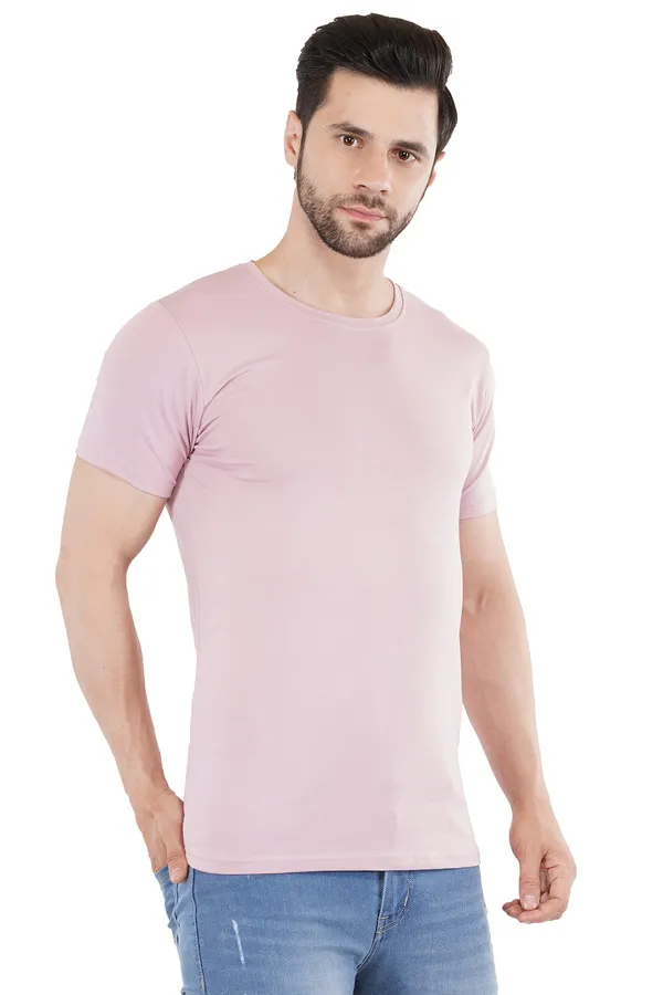Salmon_Pink_Cotton_Lycra_Premium_T-Shirt_For_Men