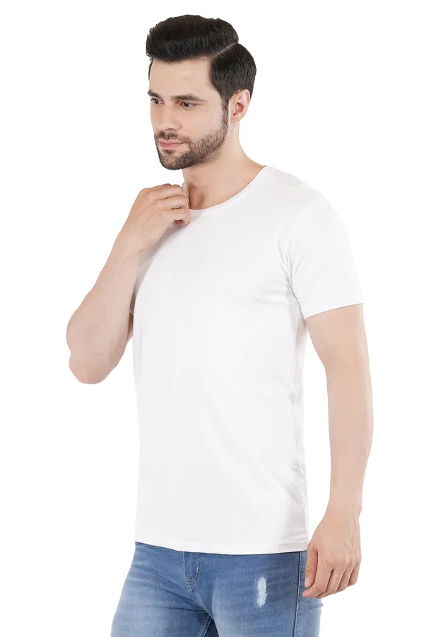 White_Cotton_Lycra_Premium_T-Shirt_For_Men