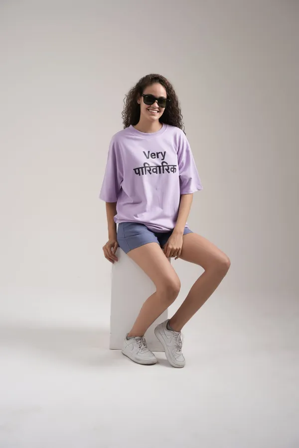 Lavender_French_Terry_Cotton_Premium_T-Shirt_For_Women