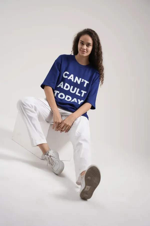 Prince_Blue_French_Terry_Cotton_Premium_T-Shirt_For_Women