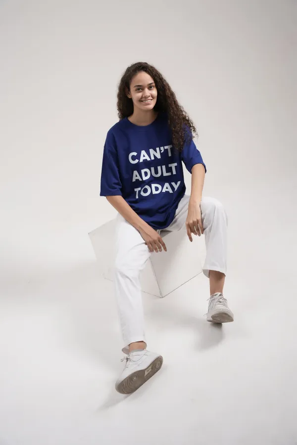 Prince_Blue_French_Terry_Cotton_Premium_T-Shirt_For_Women