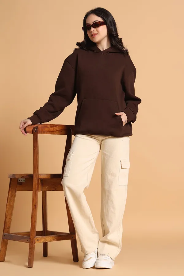 Chocolate_Brown_Golden_Fleece_Cotton_Premium_Hoodie_For_Women